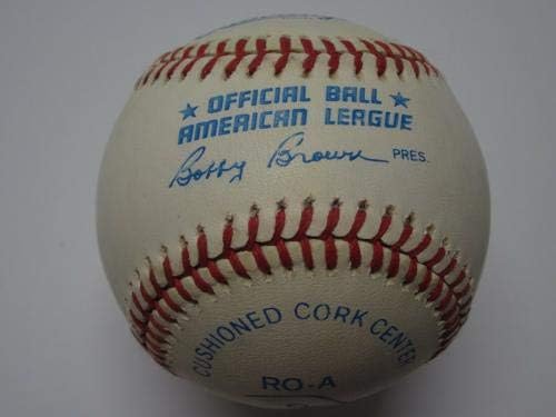 ג'ו פרייז'ר אגרוף חתום על חתימה על חתימה בבייסבול של הליגה האמריקאית הרשמית JSA - כדורי חתימה