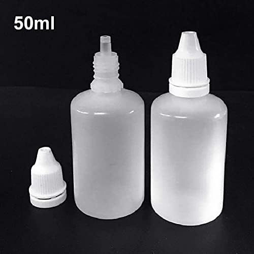 50 מיליליטר מיני טיפות עיניים ריקות בקבוק פלסטיק סחיט נוזל טפטפת טיפות עיניים בקבוק למילוי חוזר לבן 50 מיליליטר