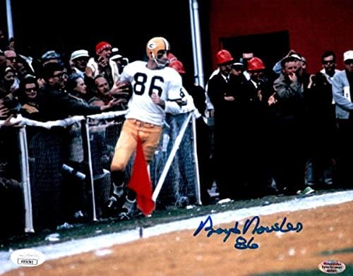 בויד דאולר חתום על חתימה 8x10 Photo Packers אזור קצה w/Ball JSA AB54561 - תמונות NFL עם חתימה