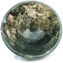 סילון טבעי של טחב טחב קערה 2 אבן חן A+ טיפול בקריסטל חוברת גביש מגולף ביד. תמונה היא רק התייחסות.