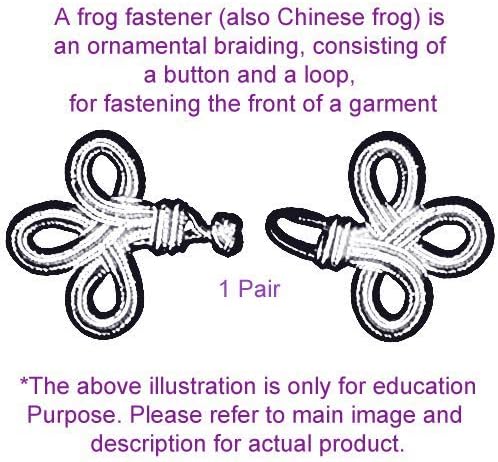 סגירת כפתורי צפרדעים סינית וו אטב אטב - תפירה של תפירה לריקוד רנסנס תלבושות כלה הוואי תלבושת וילונות