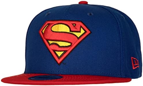 עידן חדש סופרמן קלאסי לוגו 9 חמישים מתכוונן כובע כחול