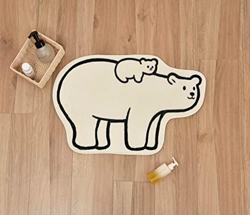 פילילק קריקטורה אם ותינוק שטיחים דובי קוטב, שטיחים באזור בעלי חיים חמודים לילדים ילדים ילדים