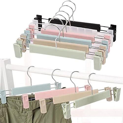 N/A 5 יחידות קולבי ארון מלתחה מכנסיים חקמה מתלה ללא החלקה רב-פונקציונלי בגדי פלסטיק מתלה מכנסיים