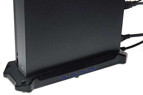 יסודות אמזון מעמד אנכי ו- USB 3.0 רכזת Xbox One x - 11 x 1.5 x 4 אינץ ', שחור
