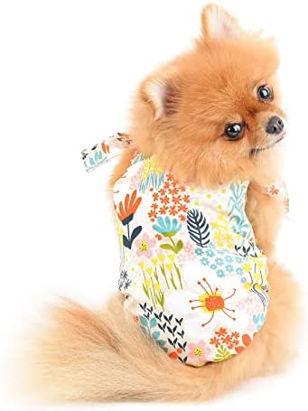 שמלת כלבים פרחונית בהוואי תשלום עבור חיות מחמד קטנות בנות אביב קיץ אביב קיץ שמות בגדי גור רך חתולים חוף תלבושת,