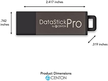 Centon Datastick Pro USB 2.0 כונן הבזק 16GB x 25, אפור