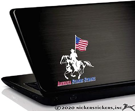 אמריקאי עומד דגל חזק צבע דגל סוס קרוואן ויניל מדבקה מדבקה