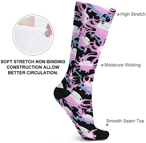 Salamander Axolotl Socks-Block Socks Sports גרביים גבוהות גרביים לבני נוער מבוגרים