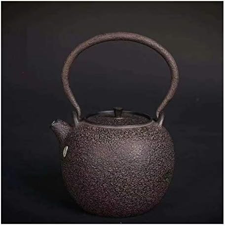 קומקום התה NLYWB, סיר תה יפני, קומקום ברזל יצוק עם חילוף, סיר תה עיצוב גל מצופה בפנים אמייל במשך
