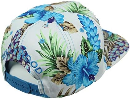 הוליווד בייסבול כובע כובע הוואי פרחוני מזדמן שטוח ביל טרופי