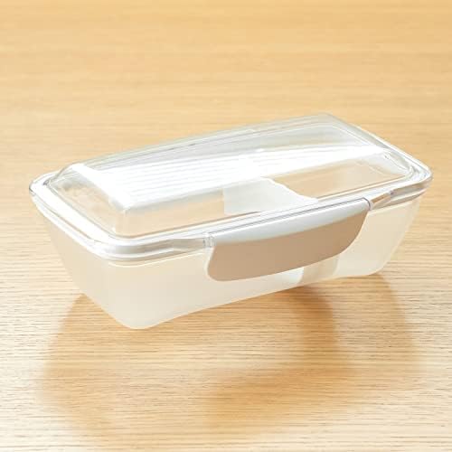 שרף קומורי KLBTL5 קופסת ארוחת צהריים של כיפת פרימיום, 16.9 פלורידה, כתם נשלף, מיקרוגל ומדיח כלים בטוח, לבן