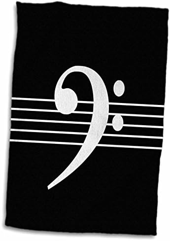 3D ROSE BASS BASS F-CLEF STAVES STAFT-MUSIC MUSIC COLLEL COLLEL, 15 X 22, Multicice