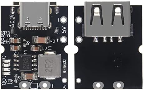 D-FLIFE 5 PCS TYPE-C USB 5V 2A Boost Converter Step-Up מודול חשמל ליתיום ליתיום סוללות טעינה