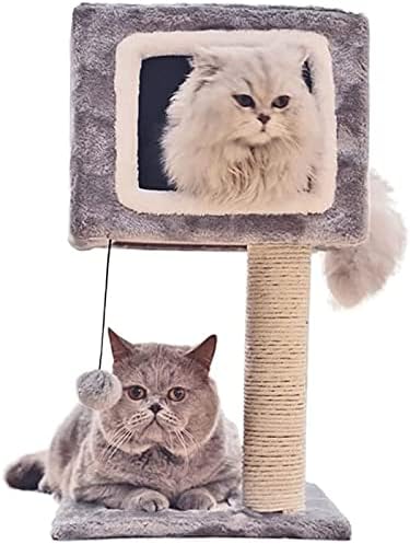 חתול עץ גרוד חתול מגדל כפול סיפון פלטפורמת חתול צעצוע חתול שריטות לוח חתול טיפוס הודעה קטן חתול טיפוס
