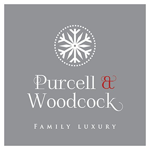 PURCELL & WOODCOCK נר אפור זכוכית יוקרה, רוז אדמונית וג'סמין לבנה עם שעווה סויה טהורה