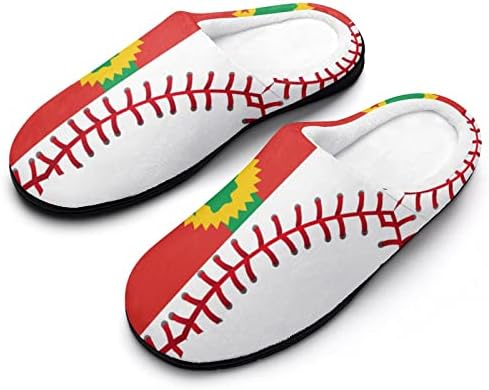 אורומו שחרור קדמי דגל בייסבול יוניסקס מפנק כותנה נעלי בית להחליק על חם בית נעליים אנטי להחליק עבור