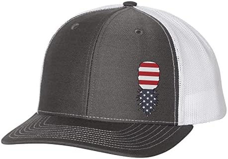 טרנץ חולצה החברה גברים של אמריקאי דגל במהופך אננס רקום רשת חזרה נהג משאית כובע בייסבול כובע