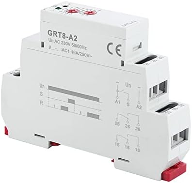GRT8-A אלקטרוני 16A SPDT על עיכוב ממסר טיימר ממסר זמן ממסר 12V 24V 220V DIN מסילה סוג AC230V