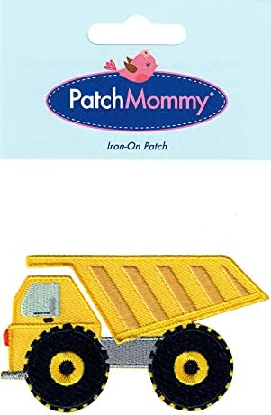 טלאי משאיות זבל של PatchMommy, ברזל על/תפור - אפליקציות לילדים תינוק