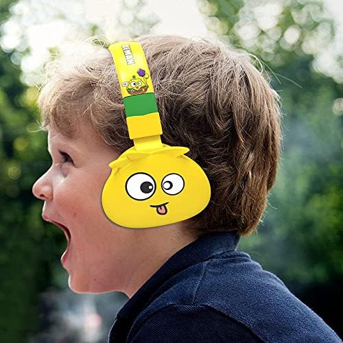 YLFashion Kids Bluetooth אוזניות מעל אוזניות אלחוטיות עם מיקרופון, FM, מיקרו SD כרטיס אוזניות