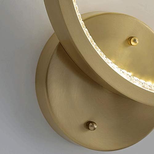 מודרני פשוט מנורת קיר הוביל נחושת קיר אור יצירתיות עגול מקורה קיר רכוב דקורטיבי מנורות מעבר חדר שינה מנורה
