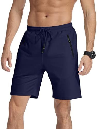 מכנסיים קצרים לגברים של Mlanm מכנסיים קצרים בקיץ חוף קיץ עם כיסי מותניים אלסטיים ורוכסנים