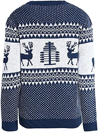 סוודר נשים של YMOSRH פלוס גודל צוואר עגול מזדמן שרוול ארוך סוודר מודפס סוודרים תואמים