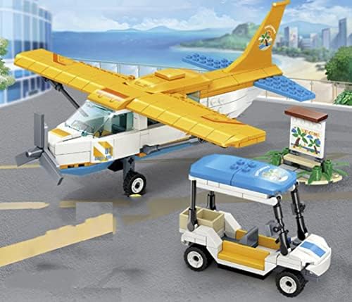 כללי ג ' ים של צהוב סיור מטוס ושירות רכב 347 חתיכה מודולרי בניין לבני צעצוע סט-עבור בני נוער ומבוגרים