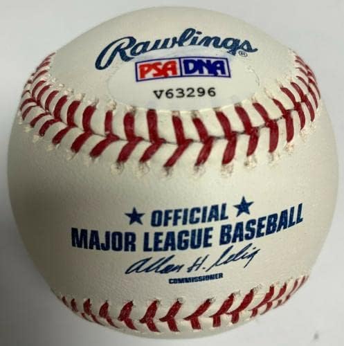 קרל קרופורד החתום על בייסבול בייסבול PSA V63296 Dodgers - כדורי חתימה