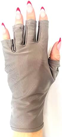 מניגלובץ-הכפפות המקוריות נגד אולטרה סגול/לד למניקור ג 'ל עם מייבשי מנורות ג' ל, נהיגה, כפפות ללא אצבעות