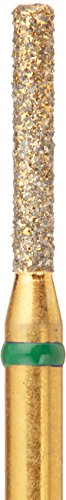 קרוסטק ג837/012 ג 24 קראט מצופה זהב יהלום, גליל קצה שטוח, שוק אחיזת חיכוך, גס
