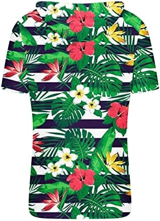 חולצות קיץ לגברים בהוואי חולצת טש חולצה טרופית חוליה חופשה טי טיי מזדמן שרוול קצר חולצה מצוידת חולצה