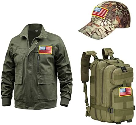 טלאי דגל אמריקאים אמריקאים ארהב, טלאי דגל אמריקאיים, טלאים טקטיים של דגל זרועות לולאה לולאה עבור מעילי בגדי כובע.