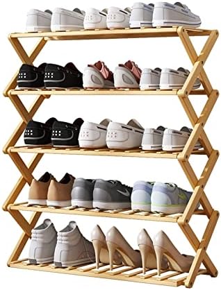 Xiaoheshop מתלה נעליים מארגן אחסון 5 שכבה מתקף מתקף נעליים פשוט ארון נעליים רב שכבתי משק בית אחסון מעשי