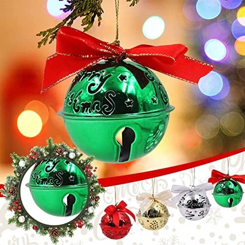 פעמוני ג'ינגל לחג המולד של Baboben, קישוטי עץ חג המולד, פעמון מתכת, תליון פעמוני עץ חג המולד לעיצוב