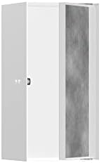 Hansgrohe xtrastoris נישה קיר שקועה עם דלת לניתוק 12 x 6 x 5.5 בשחור מט, 56088670