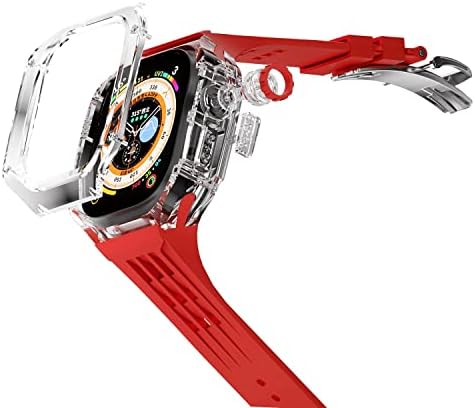 Azanu Transparent Mod Cite עבור Apple Watch 49 ממ להקת ספורט גומי לסדרת IWatch Series Ultra 8