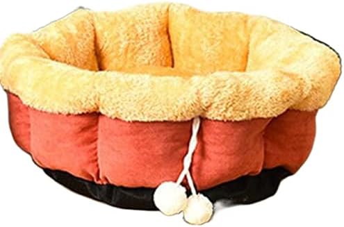 MMYYDDS חמה מיטת כלבים עגולה בית חתול שמיכה כרית כרית מתאימה לקטן/בינוני/גדול כרית כלבים ציוד לחיית
