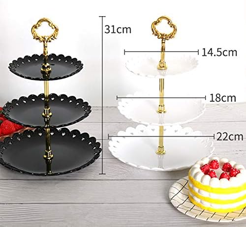 גואנגמינג - דוכן קינוחים, עמדת עוגת עוגות 3 דוכן, מחזיק עמדת קאפקייקס, חטיף קפקייקס הגשת מגש לעיצוב בית חתונה