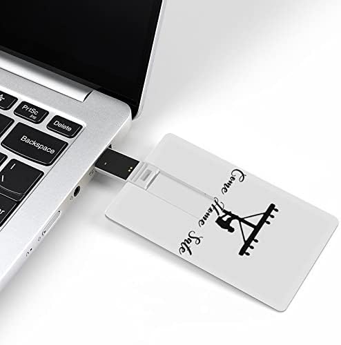 בוא הביתה כרטיס קו בטוח כרטיס USB 2.0 כונן הבזק 32 גרם/64 גרם דפוס מודפס מצחיק