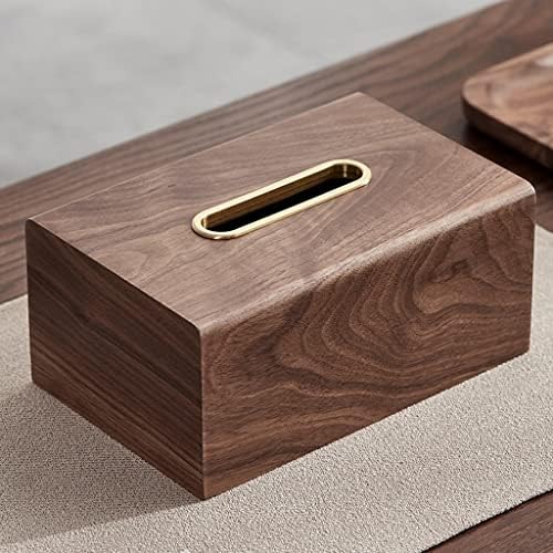 לוקו מעץ מלא פליז קופסת רקמות סלון קופסת מפיות קופסת שולחן עבודה שולחן עבודה קופסת מיצוי נייר מעשית