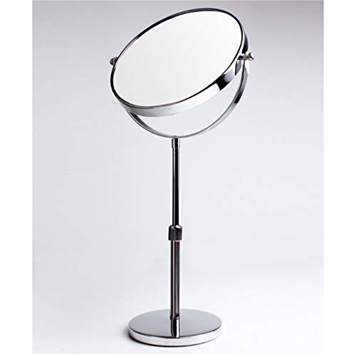 נייד איפור מראה שולחן עבודה כפול צדדי מגדלת זכוכית מסתובב מראה איפור מראה 3 פעמים אמבטיה יופי מראה