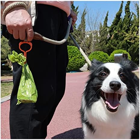 זיאנג כלב קקי תיק מחזיק, רצועה פסולת תיק מנשא מחזיק, כלב הליכה אבזר, יד משלוח 2 חבילה תיק מחזיק