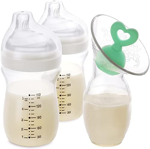 אקו בהשראת תינוק בקבוק & מגבר; משאבת חלב ידנית & מגבר; סט פקק - מזון כיתה סיליקון שד משאבת עבור שאיבת חלב