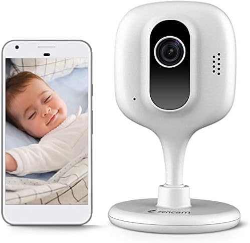 Zencam 1080p WiFi מצלמת WiFi, מצלמת IP אלחוטית של אבטחה מקורה, שיחות דו כיווניות, ראיית לילה לבית, משרד, תינוק,