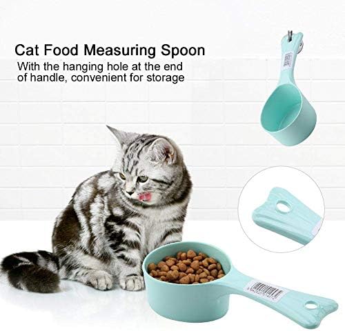 אגאטיג כלב מזון סקופ, 1 כוס פלסטיק לחיות מחמד מזון מדידת כפית לכלבים חתולי ציפורים