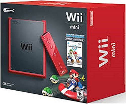 Wii mini עם משחק Mario Kart Wii - Red