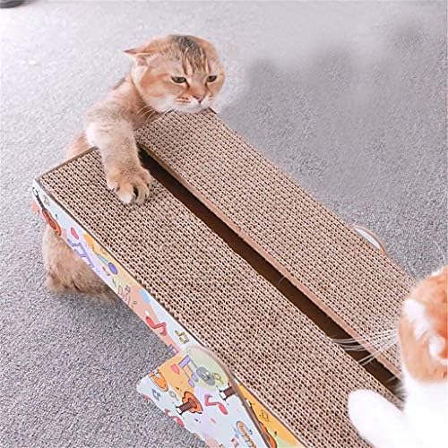 חתולי חתלתול השריטה לוח מעניין צעצוע לחתולים גלי נייר כרית חתולי נייל מגרד מחצלת חתולי שריטות הודעה