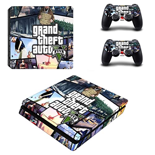 עבור דיסק PS5 - GAME GRAND GTA גניבה ומדבקת עור AUTO PS4 או PS5 לפלייסטיישן 4 או 5 קונסולה ובקרים מדבקות